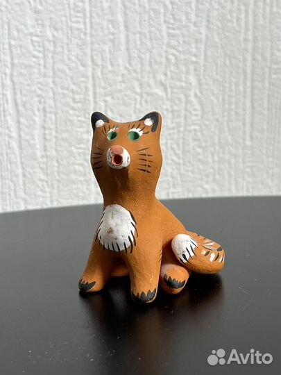 Глинянная игрушка Медведь и Лиса