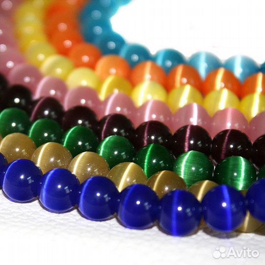 Бусы кашачий глаз