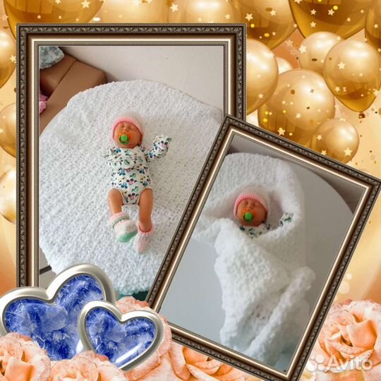 Плед детский плюшевый