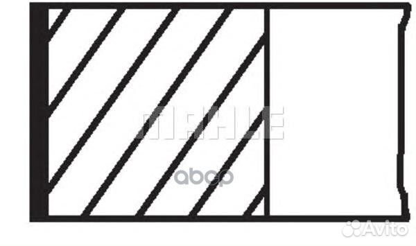 Кольца поршневые 1 01112N0 Mahle/Knecht