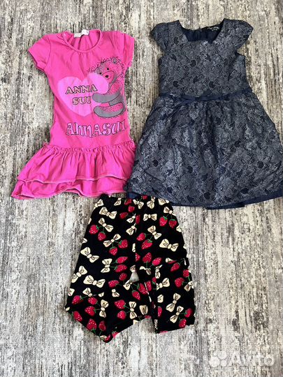 Одежда для девочек 110-128 рр пакетом