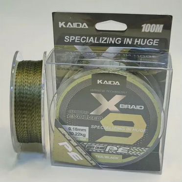 Плетеный шнур для рыбалки kaida PRO PE X9