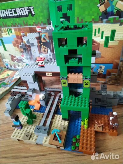 Lego minecraft шахта крипера