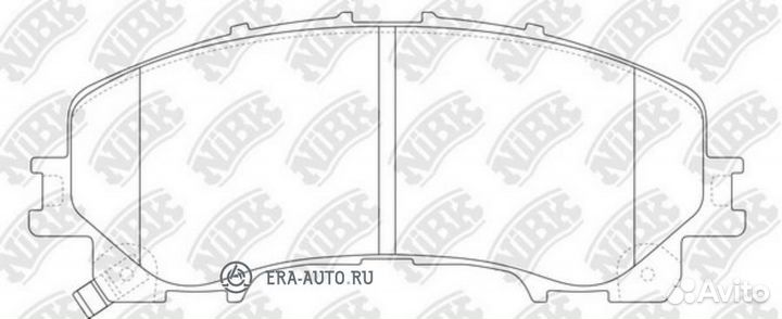 Nibk PN2808 Колодки тормозные дисковые