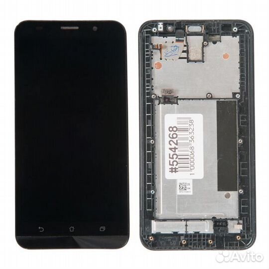 Дисплей в сборе с тачскрином и передней панелью дл