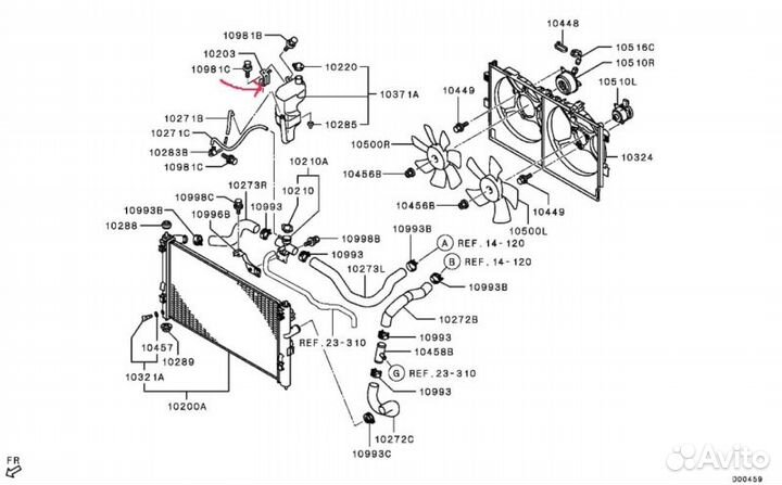 Кронштейн (сопут. товар) Mitsubishi Asx GA1W 1.6Л