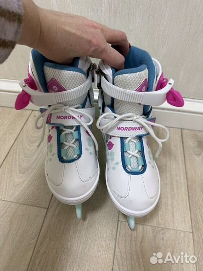 Коньки раздвижные для девочки 31 36