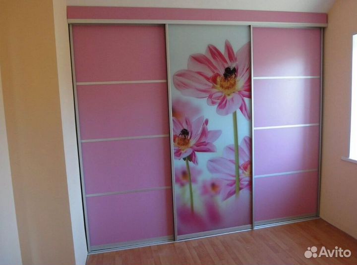 Стекло на дверь с фотопечатью