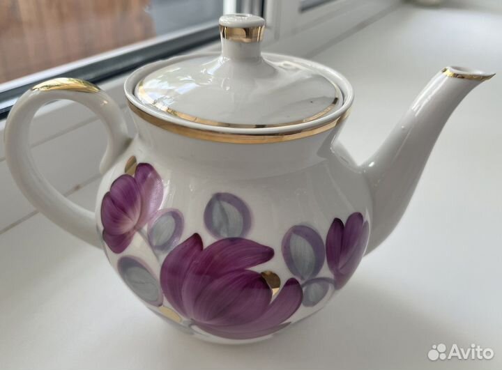 Чайный сервиз (неполный) Фарфор Кузяево