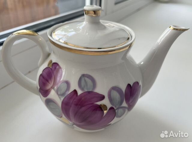 Чайный сервиз (неполный) Фарфор Кузяево