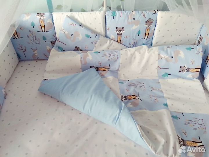 Бортики, балдахин