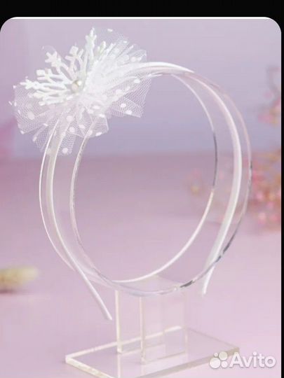 Ободок со снежинками