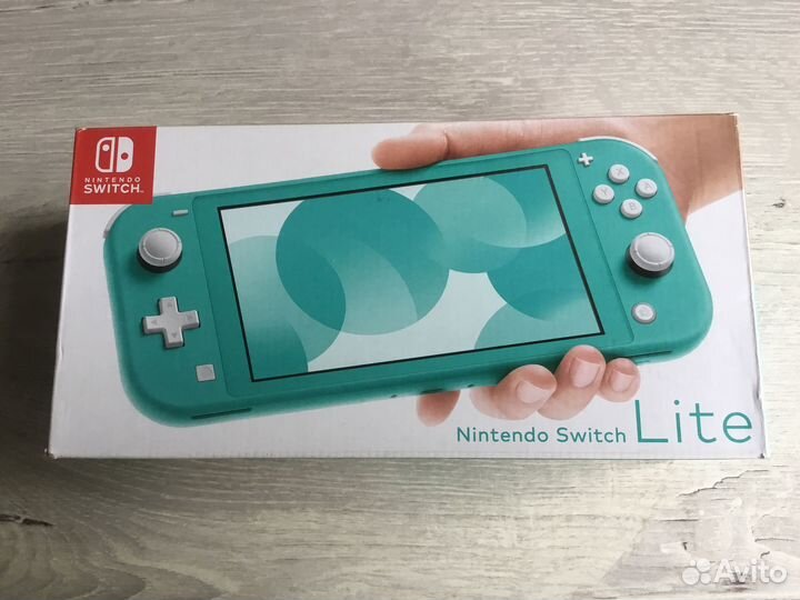 Новые Nintendo Switch Lite чип карта 128 Гб бирюз