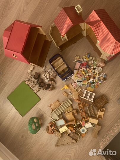 Sylvanian families дом машина