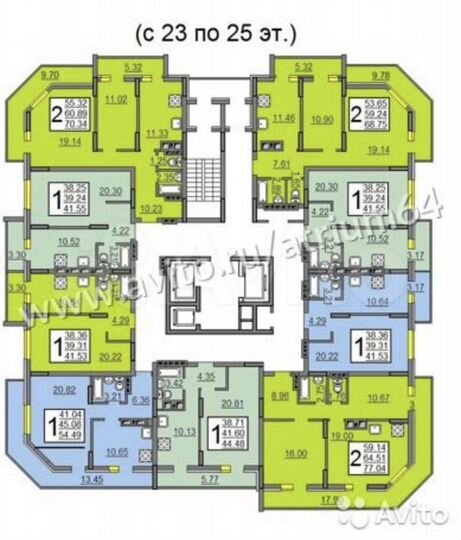 1-к. квартира, 41,5 м², 10/25 эт.