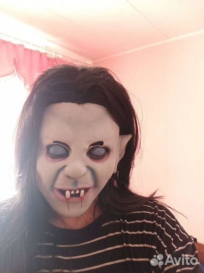 Маска латекс карнавал, зомби