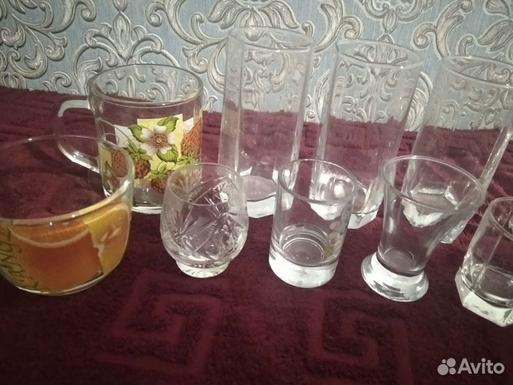 Стаканы, рюмки, стопки, кружки, бокалы