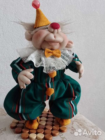 Кукла коллекционная,клоун