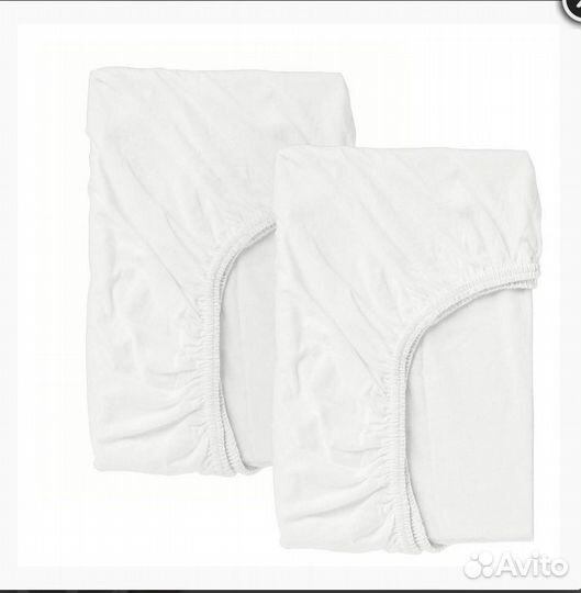 IKEA натяжная простыня 60х120 в детскую кроватку