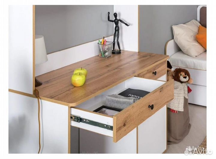 Стол письменный Вуди с надстройкой