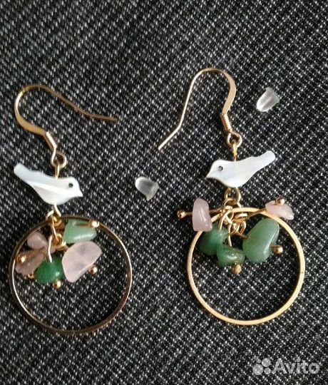 Серьги крупные