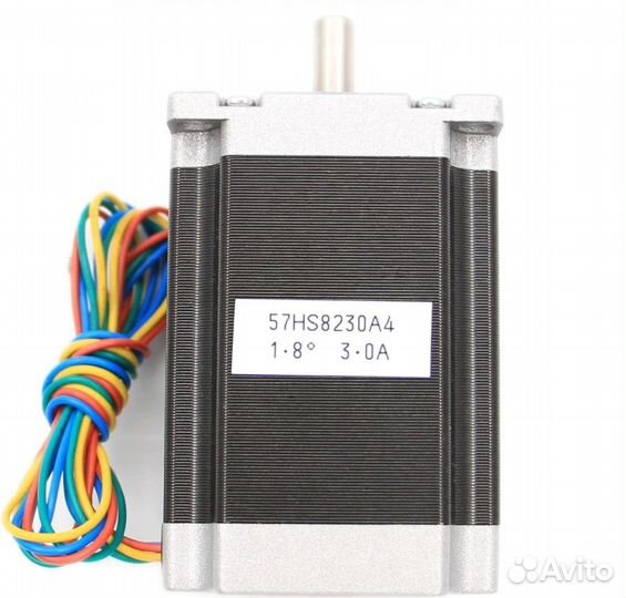 Шаговый двигатель nema23 57x82мм, вал 8мм