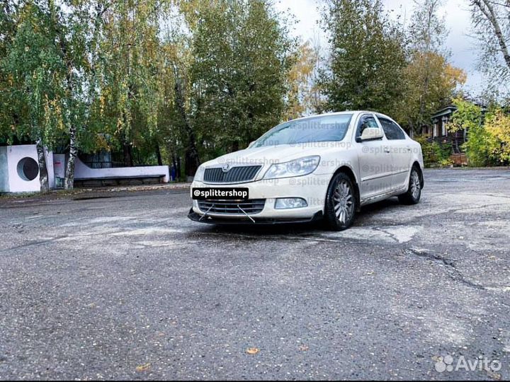 Сплиттер skoda octavia а5 губа на октавия а5