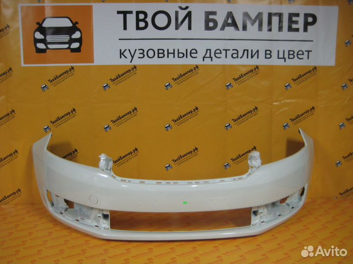 Бампер передний Skoda Rapid 2012- цвет Белый