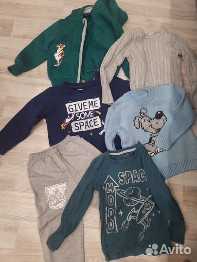 Вещи пакетом на мальчика 104 110