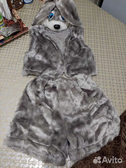 Новогодний костюм для мальчика зайчика