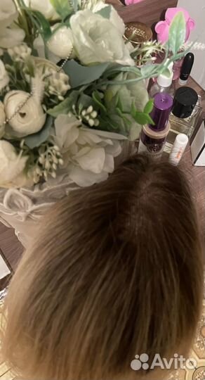 Накладка из натуральных волос