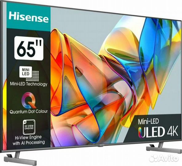 Телевизор Hisense 65U6KQ, темно-серый