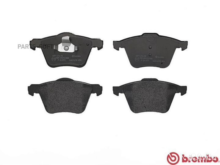 Brembo P24077 Колодки тормозные дисковые передн. f