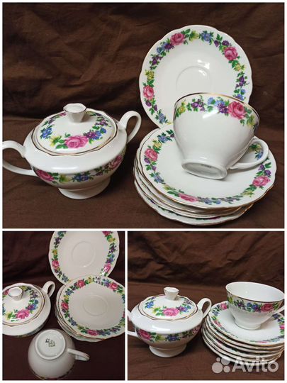 Сервизы, части сервизов СССР и другие