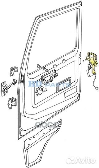 118130 механизм замка двери с электроприводомV