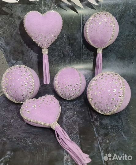 Наборы елочных игрушек, банты