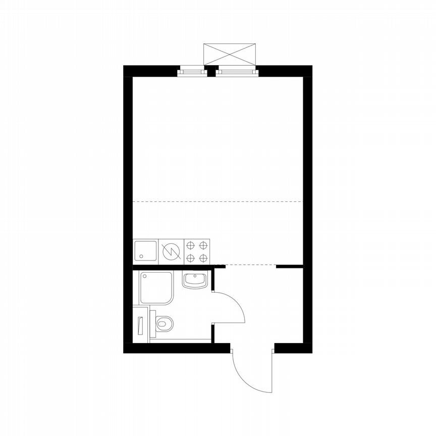 Квартира-студия, 23,6 м², 22/22 эт.