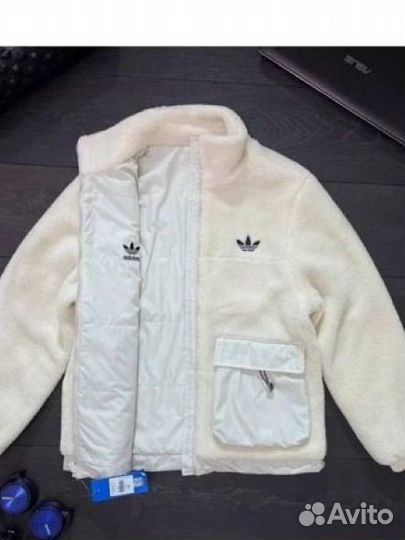 Куртка двухсторонняя барашка Adidas