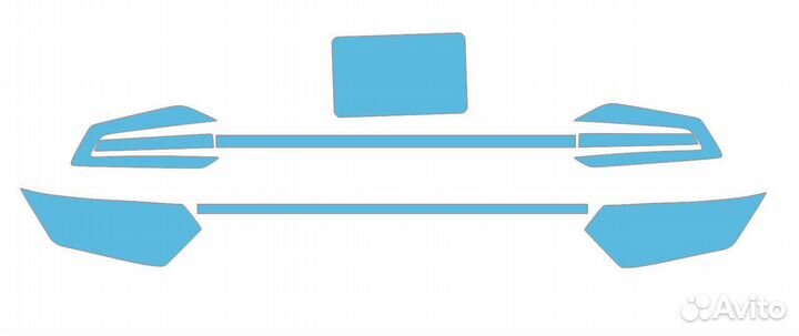 Пленка на фары и панель на Cforce 1000 new