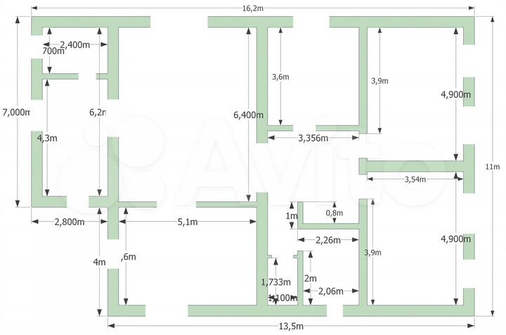 Дом 200 м² на участке 15 сот.