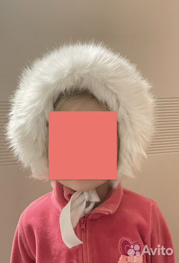 Шапка зимняя для девочки 2-3 года