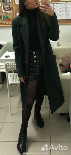 Пальто женское шерстяное xs