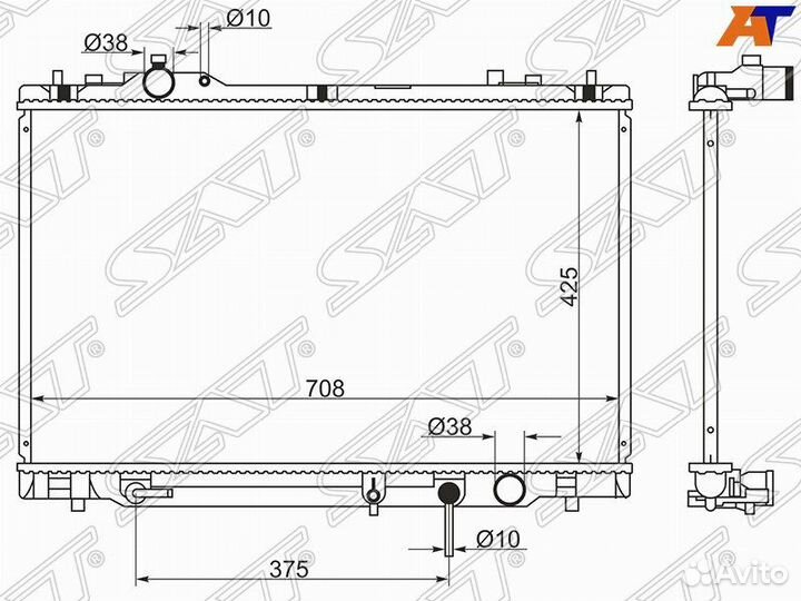 Радиатор охлаждения Lexus LS 460