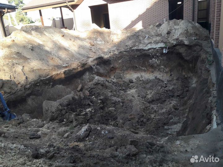 Услуги, мини-экскаватора, прокол