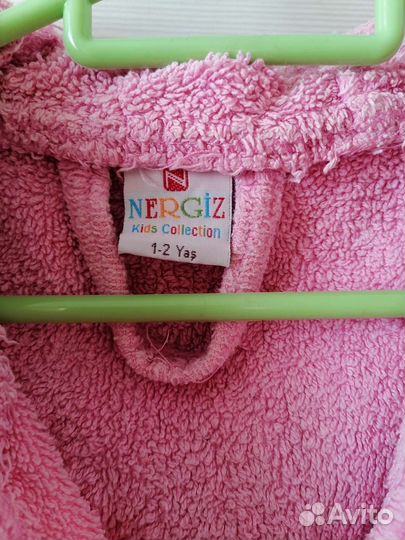 Халат махровый для девочки