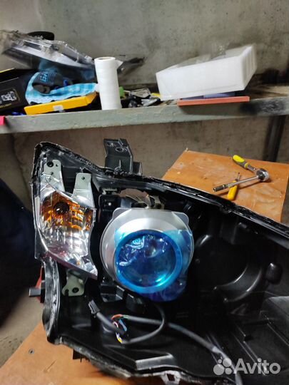 Установка Bi-led линз