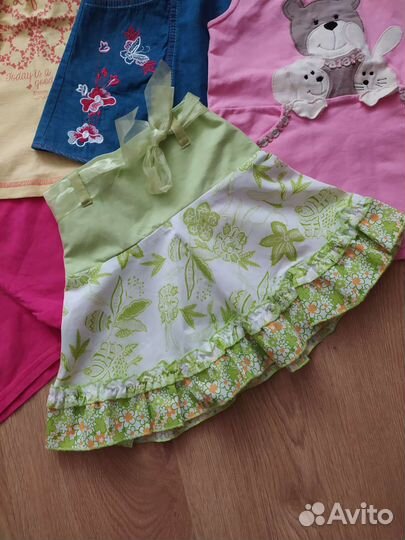Юбка, сарафан,футболки,костюм,брюки р.92-104