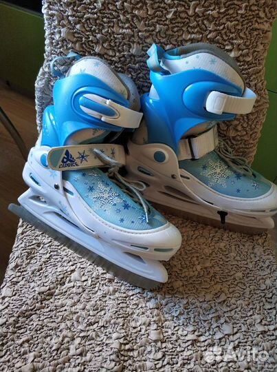 Коньки детские раздвижные р.34-37
