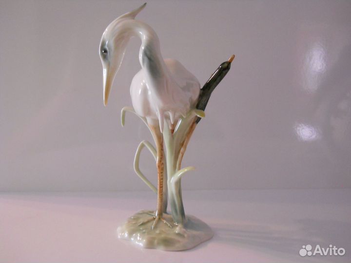 Alka Kunst (Kaiser) фарфоровая цапля (Германия)
