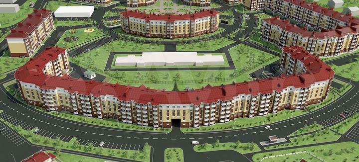 1-к. квартира, 43,9 м², 1/5 эт.